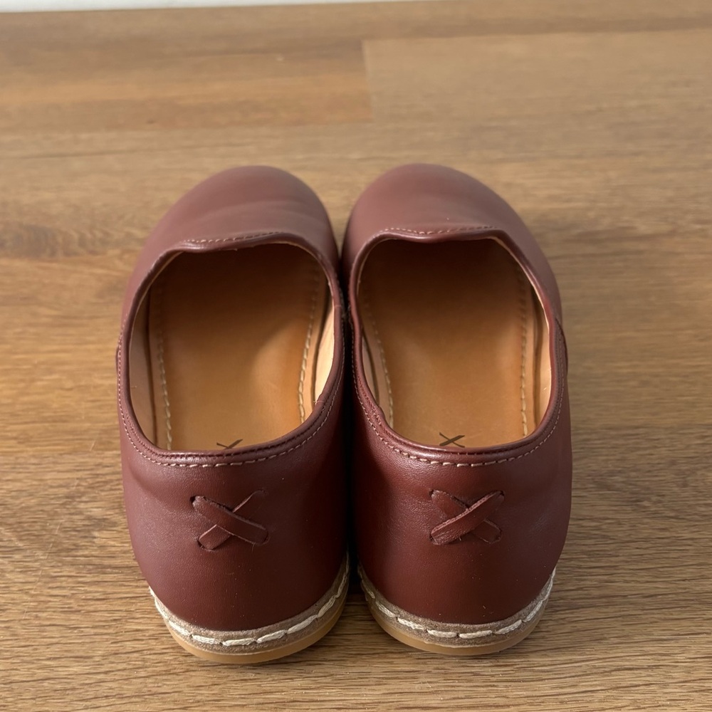 Charix Bordeaux Leather Slip On Shoes Size 40 - Picture 5 of 7
